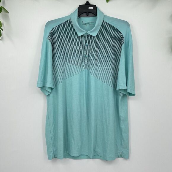 Under Armour Loose Heatgear Men's 2X Polo Shirt - Picture 3 of 7